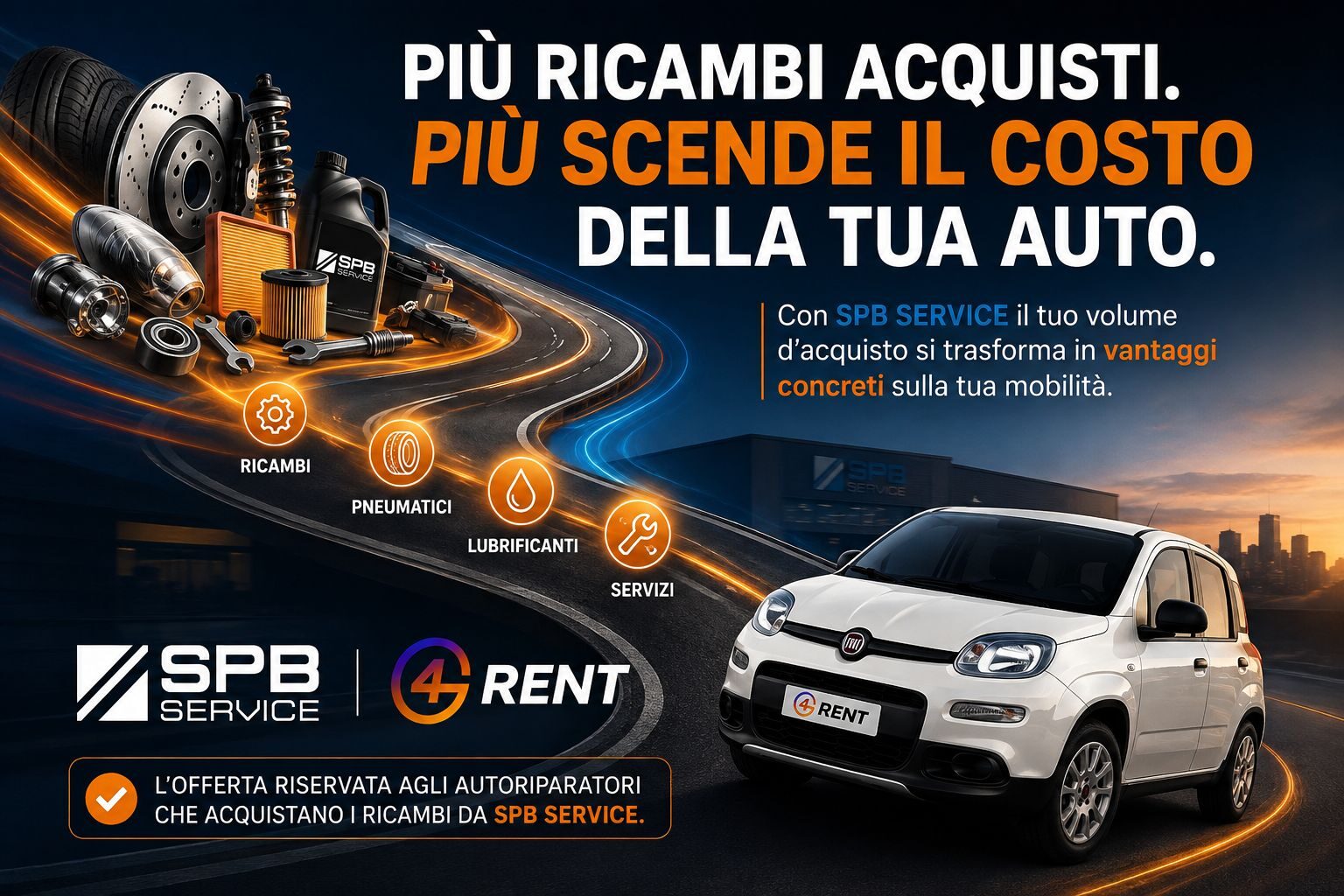 Più ricambi acquisti, più scende il costo della tua auto: l’offerta riservata agli autoriparatori che acquistano i ricambi da SPB Service
